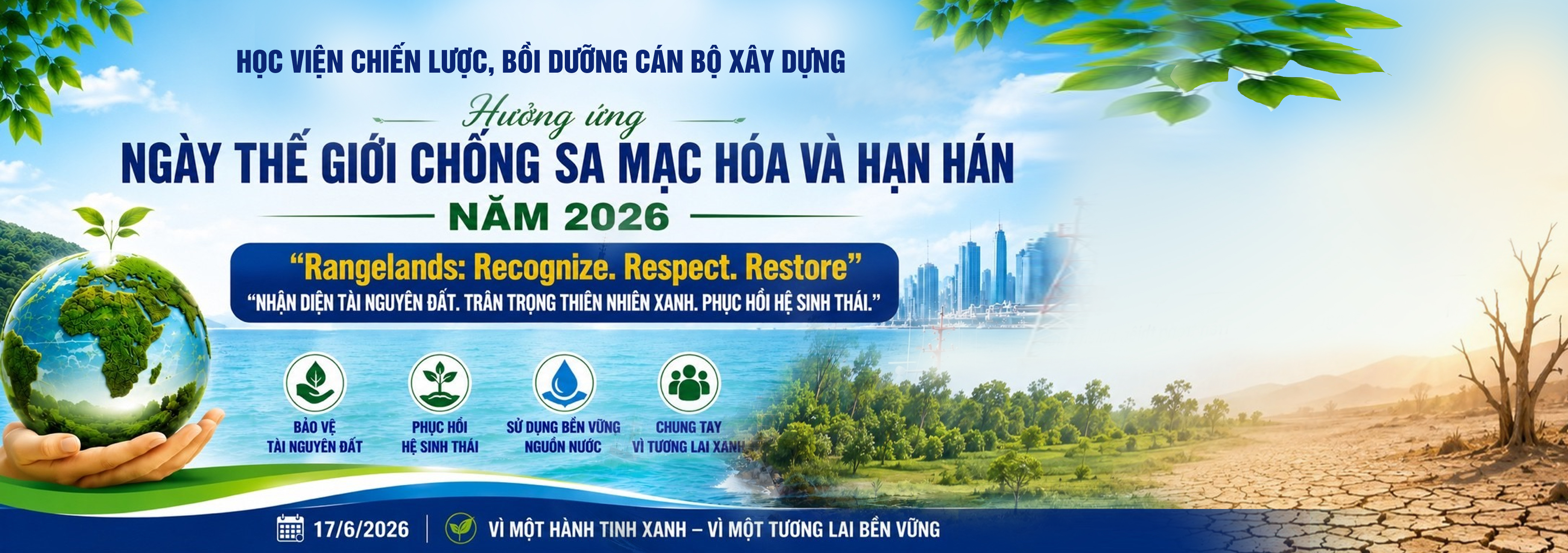 Ngày thế giới chông sa mạc hóa và hạn hán 2026