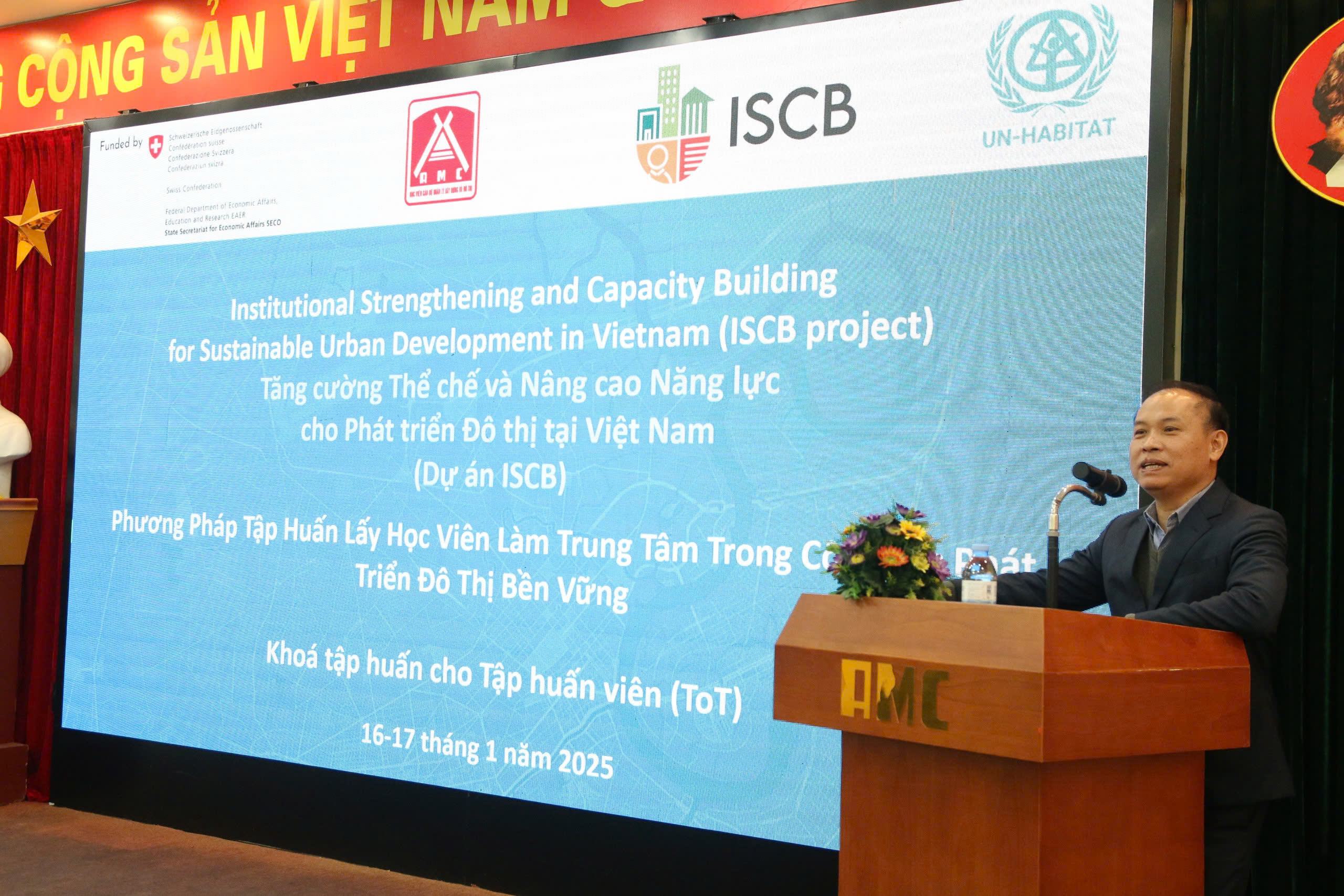 Đào tạo giảng viên (Training of Trainers) xây dựng và triển khai chương trình đào tạo về quản lý và quy hoạch đô thị tích hợp vì mục tiêu phát triển bền vững theo Dự án Seco