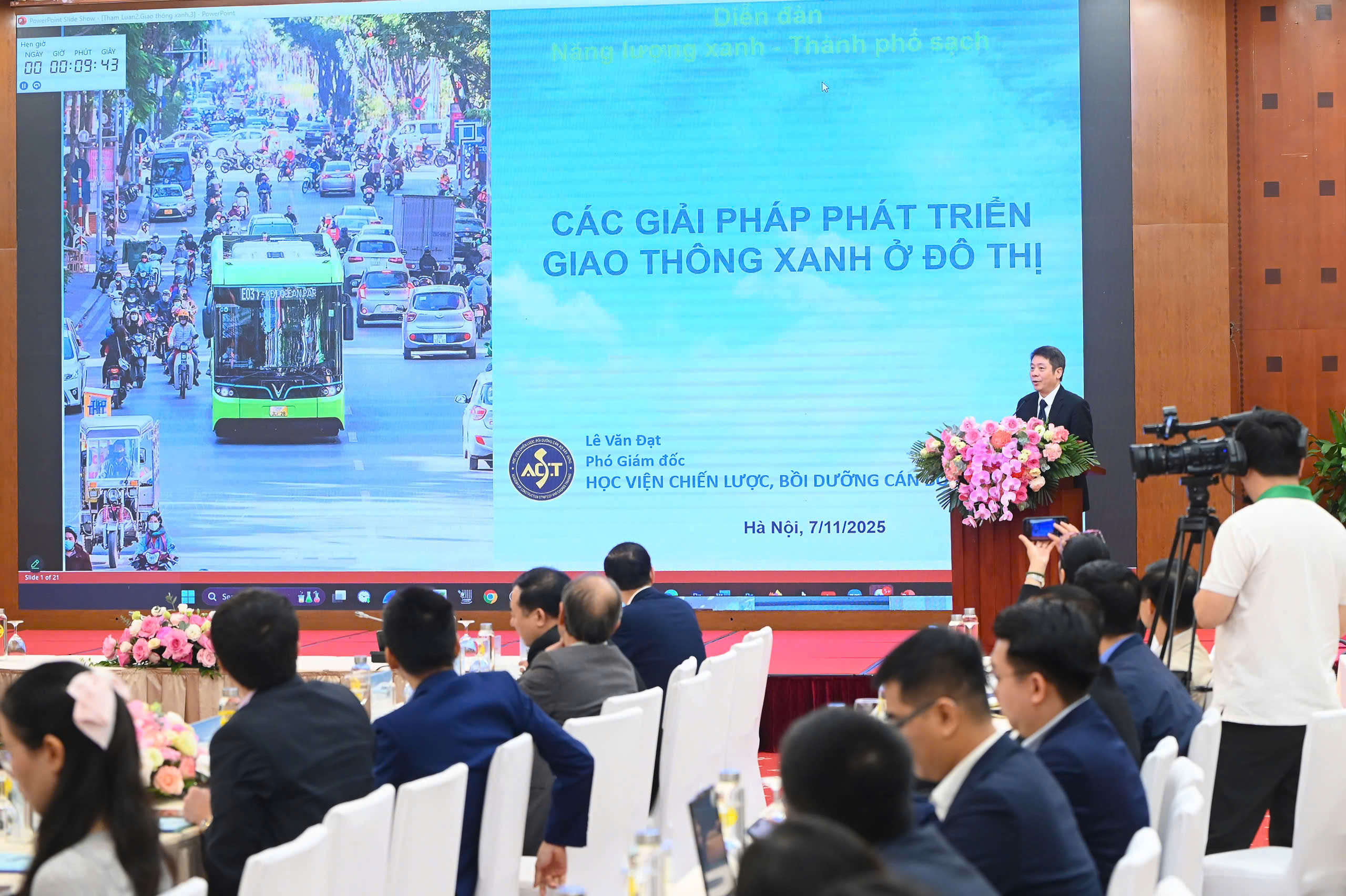 Thúc đẩy giao thông xanh - Giải pháp trọng tâm cho đô thị bền vững - Hướng tới tương lai xanh cho các đô thị Việt Nam