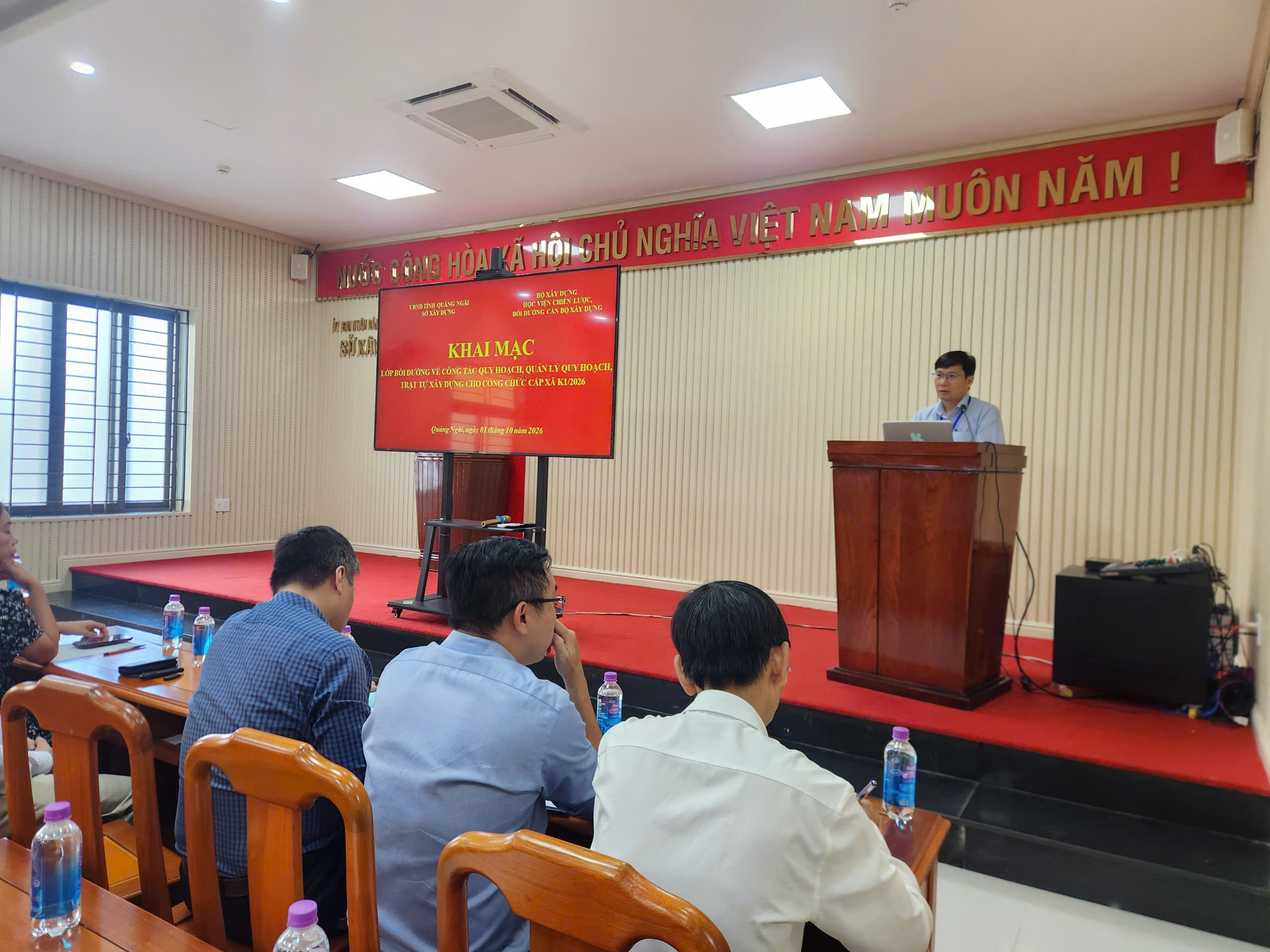 Quảng Ngãi: Bồi dưỡng nghiệp vụ quy hoạch, trật tự xây dựng cho 120 cán bộ cấp xã